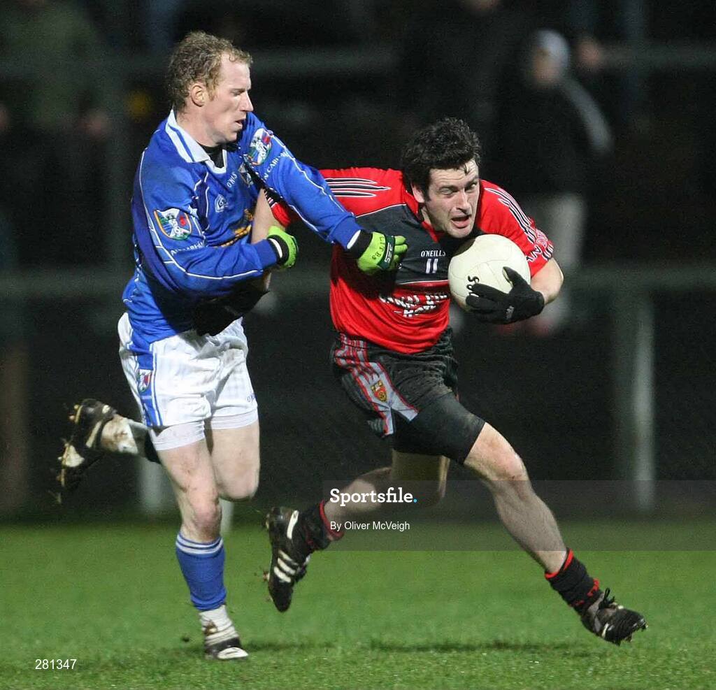 21 January 2008; Kevin McKernan, Down, in action against Kevin Fannin. McKenna Cup semi-final, Down v Cavan, Paric Esler, Newry, Co. Down. Picture credit; Oliver McVeigh / SPORTSFILE