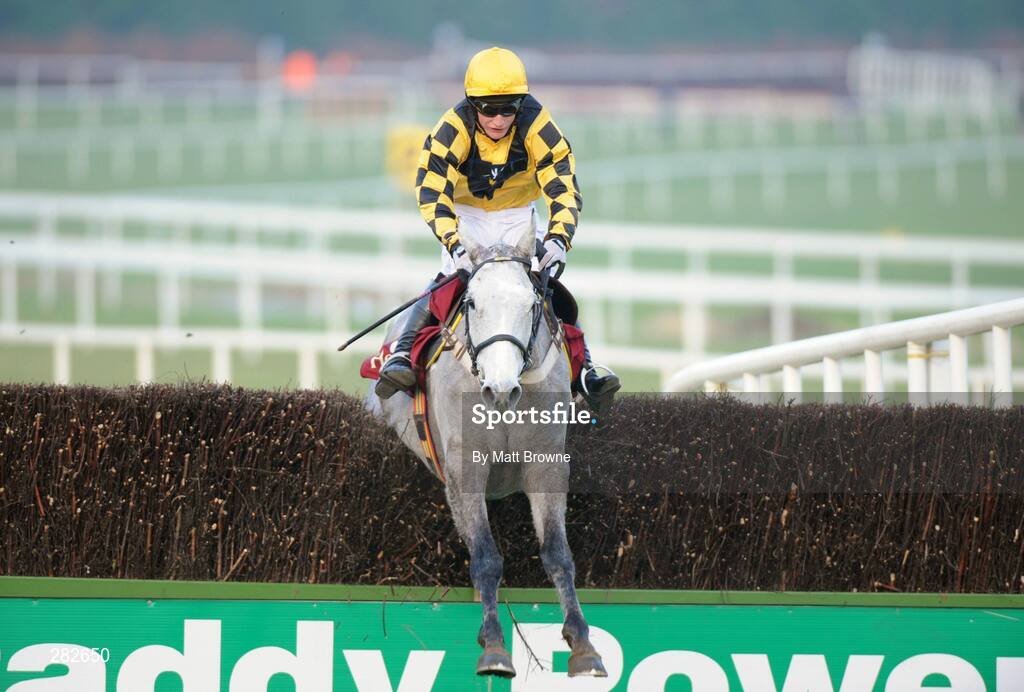 10 February 2008; The Listener, with Daryl Jacob up, jump the last on their way to winning the Hennessy Cognac Gold Cup. Leopardstown Racecourse, Dublin. Picture credit; Matt Browne / SPORTSFILE