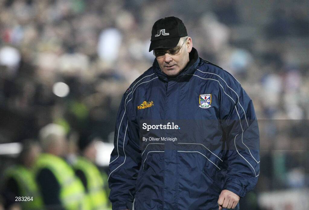 16 February 2008; Cavan manager Donal Keoghan comes off after the match. Allianz National Football League, Division 2, Round 2, Cavan v Monaghan, Kingspan Breffni Park, Cavan. Picture credit; Oliver McVeigh / SPORTSFILE