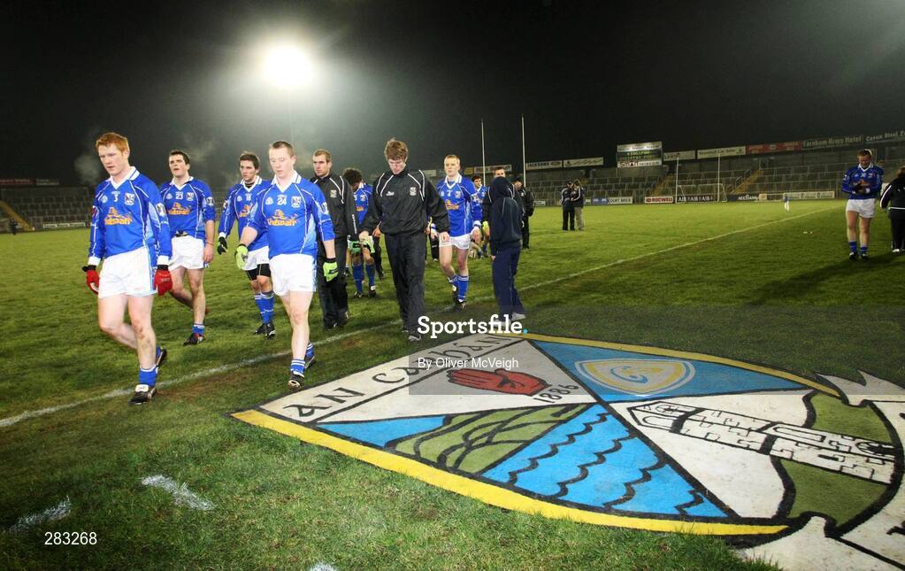 16 February 2008; The Cavan team comes off after defeat to Monaghan. Allianz National Football League, Division 2, Round 2, Cavan v Monaghan, Kingspan Breffni Park, Cavan. Picture credit; Oliver McVeigh / SPORTSFILE