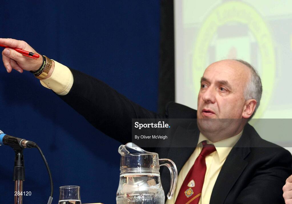 23 February 2008; Secretary Danny Murphy speaking during the Ulster Council Convention. Ulster Council Convention, Canal Court Hotel, Newry, Co. Down. Picture credit; Oliver McVeigh / SPORTSFILE
