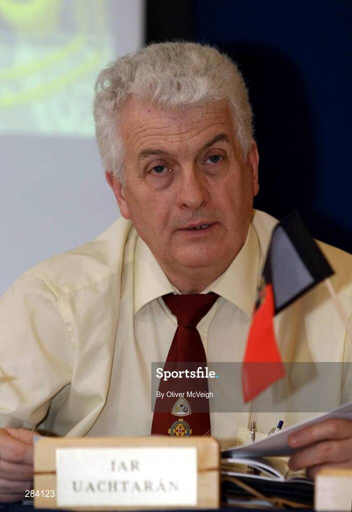 23 February 2008; Immediate past President Michael Greenan during the Ulster Council Convention. Ulster Council Convention, Canal Court Hotel, Newry, Co. Down. Picture credit; Oliver McVeigh / SPORTSFILE