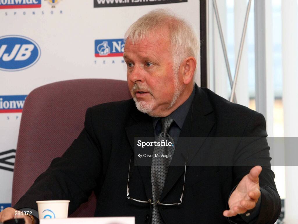 25 January 2008; Northern Ireland U21 manager Roy Millar at the announcement of the squad for their forthcoming friendly against Bulgaria. IFA Headquarters, Windsor Avenue, Belfast. Picture Credit: Oliver McVeigh / SPORTSFILE