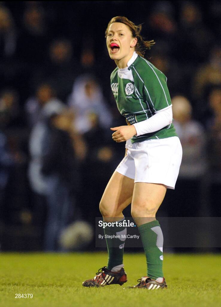 22 February 2008; Lynne Cantwell, Ireland. Women's Six Nations Rugby Championship, Ireland v Scotland, Templeville Road, Dublin. Picture credit: Stephen McCarthy / SPORTSFILE