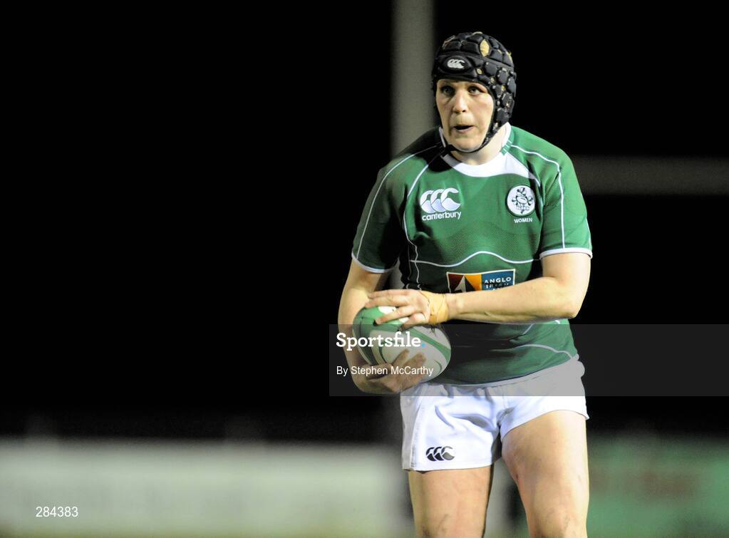 22 February 2008; Germaine Healy, Ireland. Women's Six Nations Rugby Championship, Ireland v Scotland, Templeville Road, Dublin. Picture credit: Stephen McCarthy / SPORTSFILE