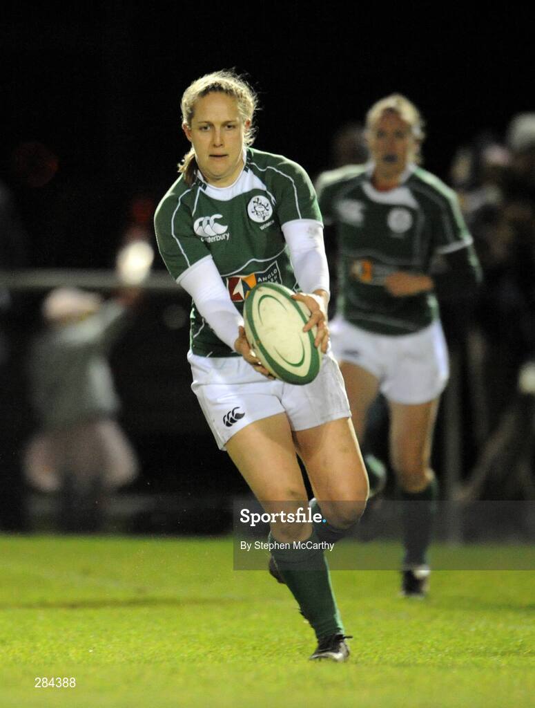 22 February 2008; Shannon Houston, Ireland. Women's Six Nations Rugby Championship, Ireland v Scotland, Templeville Road, Dublin. Picture credit: Stephen McCarthy / SPORTSFILE
