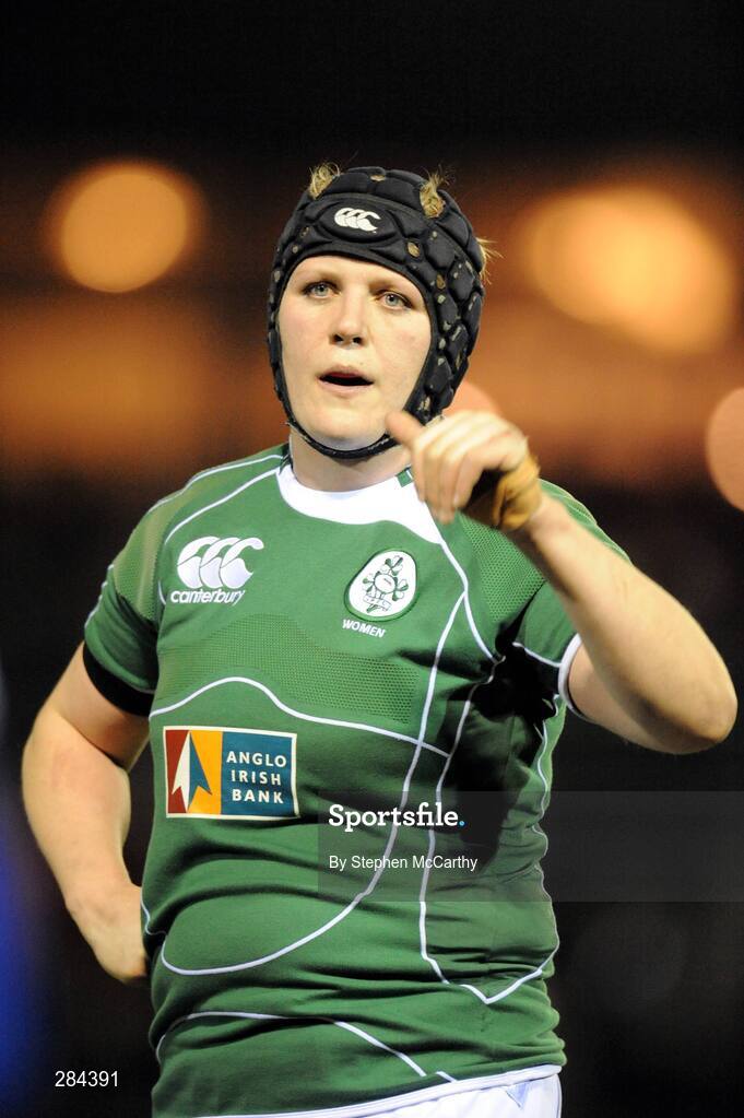 22 February 2008; Germaine Healy, Ireland. Women's Six Nations Rugby Championship, Ireland v Scotland, Templeville Road, Dublin. Picture credit: Stephen McCarthy / SPORTSFILE