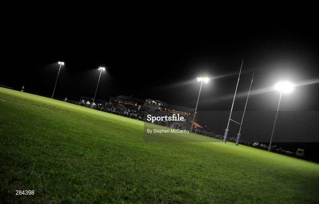 22 February 2008; A general view of Templeville Road as floodlights are used for the first time. Women's Six Nations Rugby Championship, Ireland v Scotland, Templeville Road, Dublin. Picture credit: Stephen McCarthy / SPORTSFILE