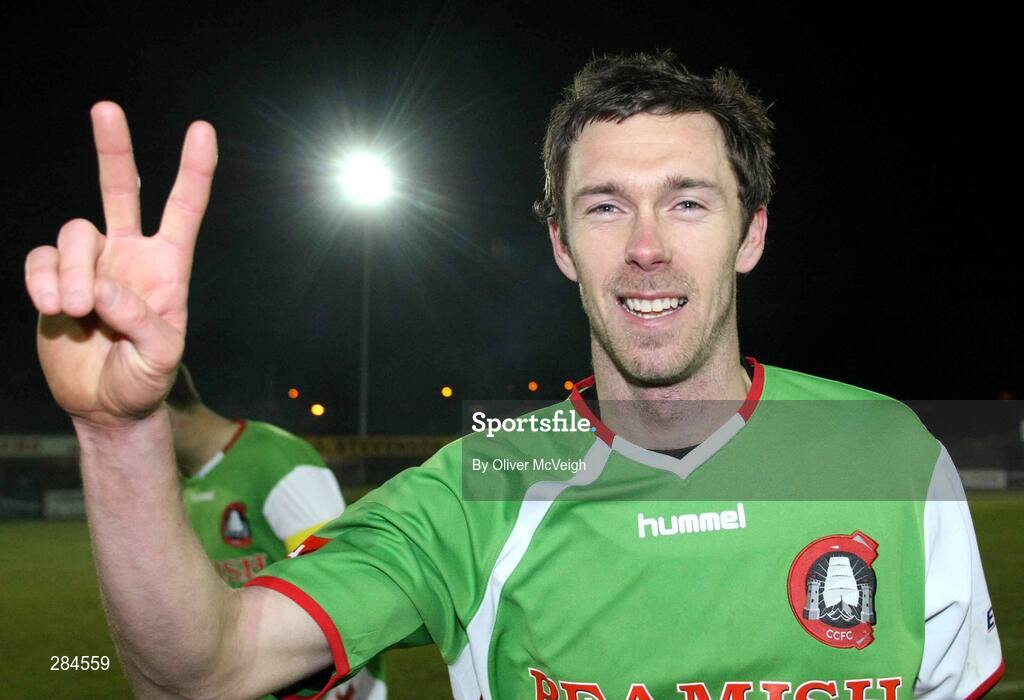 26 February 2008; George O'Callaghan, Cork City, two goal hero at the end of the game. Setanta Cup, Dungannon Swifts v Cork City, Stangmore Park, Dungannon, Co. Tyrone. Picture credit; Oliver McVeigh / SPORTSFILE