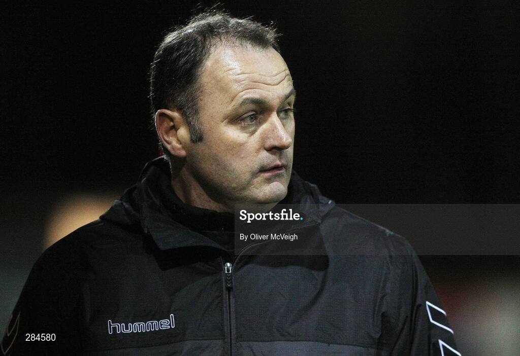 26 February 2008; Cork City manager Alan Mathews. Setanta Cup, Dungannon Swifts v Cork City, Stangmore Park, Dungannon, Co. Tyrone. Picture credit; Oliver McVeigh / SPORTSFILE
