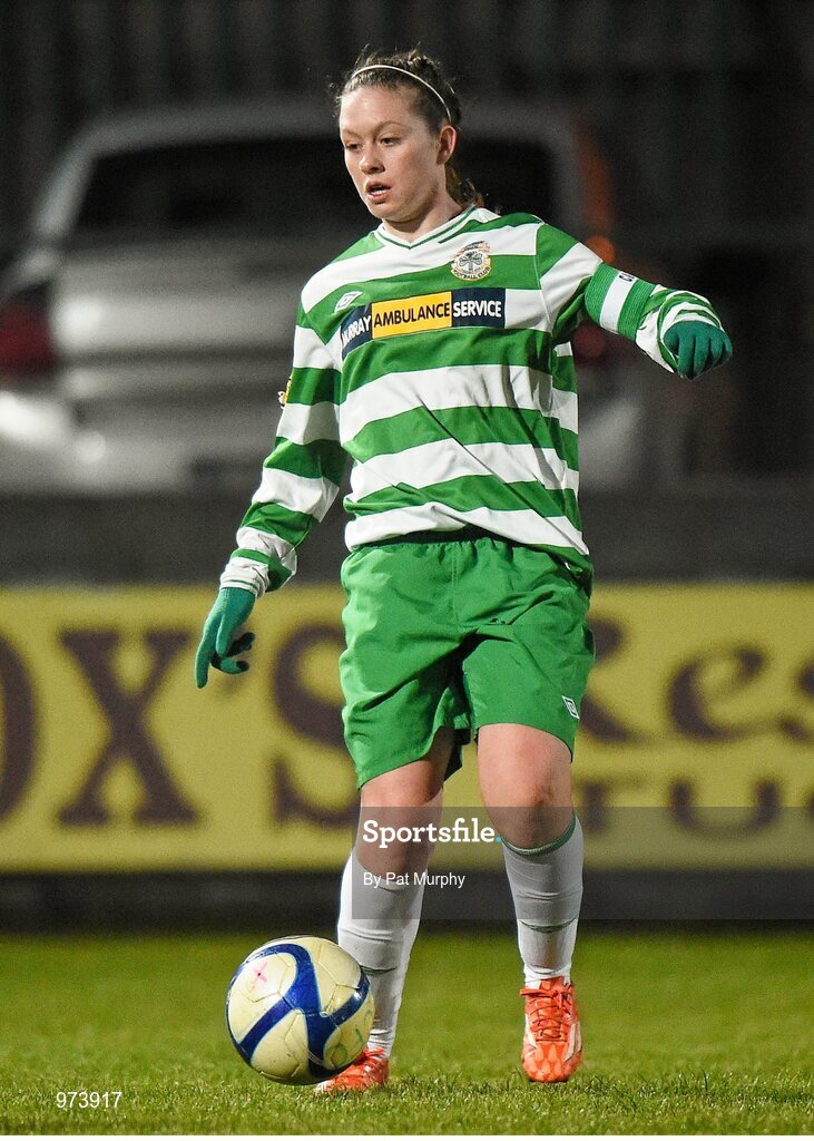 14 March 2015; Emma Hansberry, Castlebar Celtic. Continental Tyres Women's National League, Castlebar Celtic v Peamount United, Celtic Park, Castlebar, Co. Mayo. Picture credit: Pat Murphy / SPORTSFILE