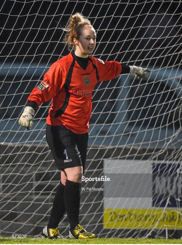 14 March 2015; Brooke Dunne, Peamount United. Continental Tyres Women's National League, Castlebar Celtic v Peamount United, Celtic Park, Castlebar, Co. Mayo. Picture credit: Pat Murphy / SPORTSFILE