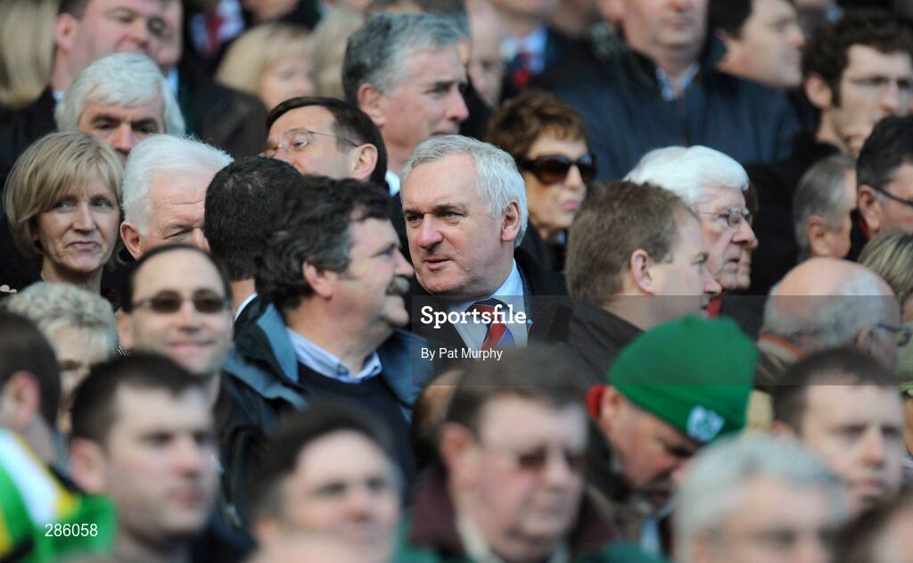 8 March 2008; An Taoiseach Bertie Ahern T.D. at the game. RBS Six Nations Rugby Championship, Ireland v Wales, Croke Park, Dublin. Picture credit: Pat Murphy / SPORTSFILE *** Local Caption ***