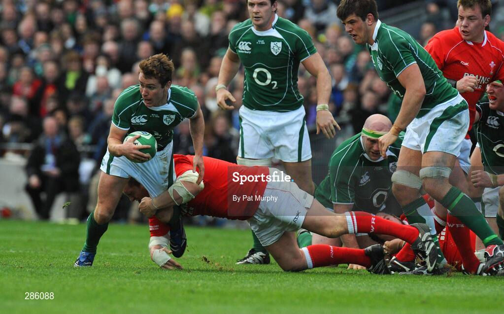 8 March 2008; Eoin Reddan, Ireland, in action against Gethin Jenkins, Wales. RBS Six Nations Rugby Championship, Ireland v Wales, Croke Park, Dublin. Picture credit: Pat Murphy / SPORTSFILE *** Local Caption ***