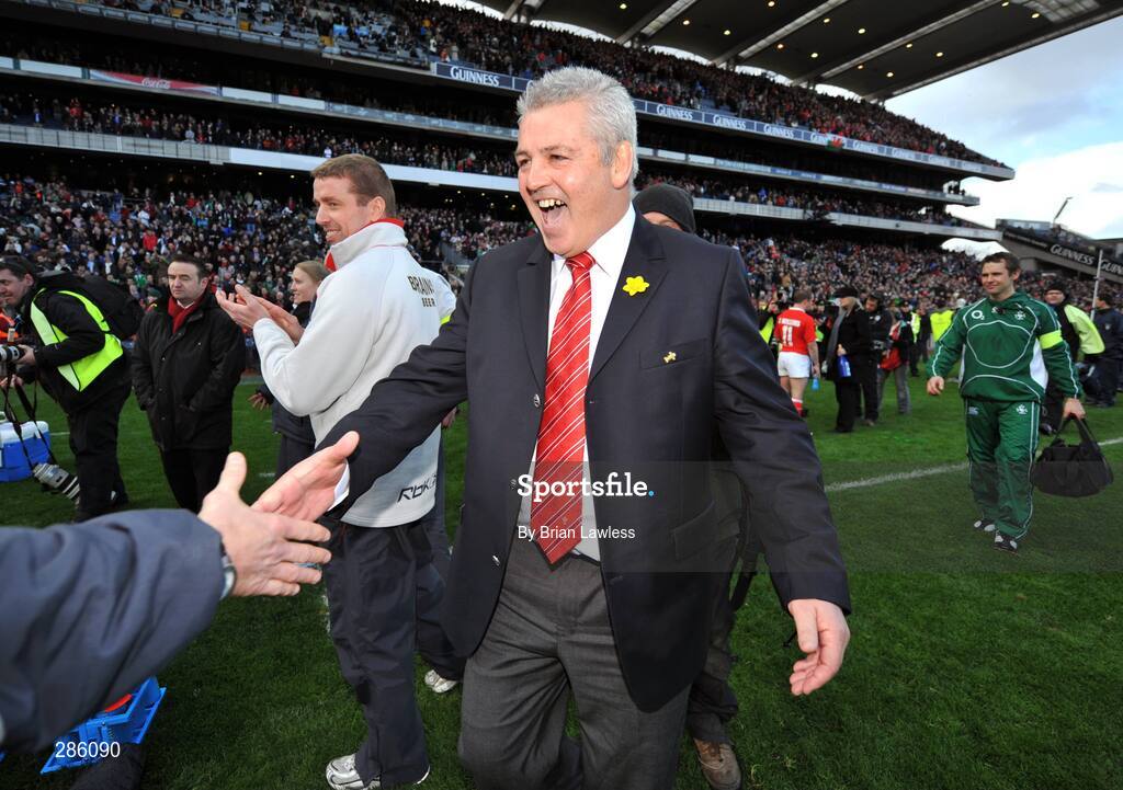 8 March 2008; Wales coach Warren Gatland after Wales won the Triple Crown. RBS Six Nations Rugby Championship, Ireland v Wales, Croke Park, Dublin. Picture credit: Brian Lawless / SPORTSFILE