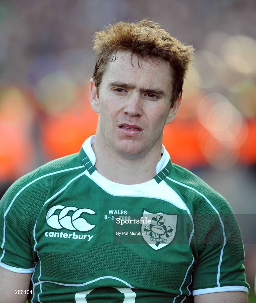 8 March 2008; A dejected Eoin Reddan, Ireland, after the game. RBS Six Nations Rugby Championship, Ireland v Wales, Croke Park, Dublin. Picture credit: Pat Murphy / SPORTSFILE
