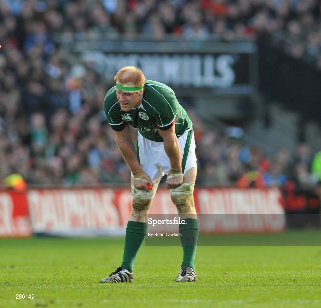 8 March 2008; Ireland's Paul O'Connell during the match. RBS Six Nations Rugby Championship, Ireland v Wales, Croke Park, Dublin. Picture credit: Brian Lawless / SPORTSFILE