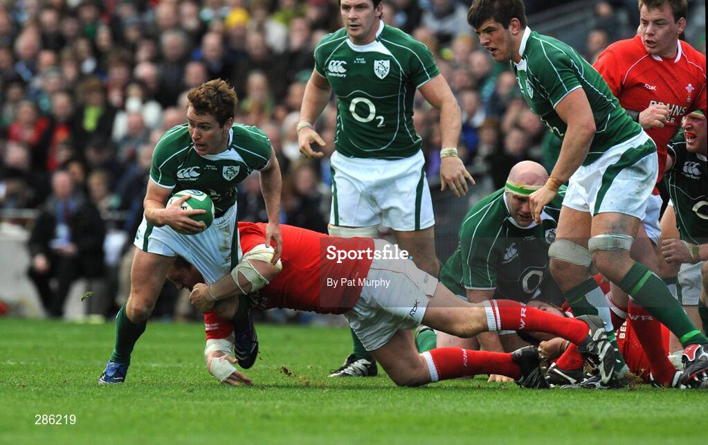 8 March 2008; Eoin Reddan, Ireland, in action against Gethin Jenkins, Wales. RBS Six Nations Rugby Championship, Ireland v Wales, Croke Park, Dublin. Picture credit: Pat Murphy / SPORTSFILE *** Local Caption ***