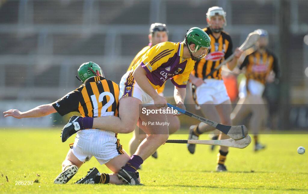 9 March 2008; Richie Kehoe, Wexford, in action against Eddie Brennan, Kilkenny. Allianz National Hurling League, Division 1A, Round 3, Wexford v Kilkenny, Wexford Park, Wexford. Picture credit: Pat Murphy / SPORTSFILE