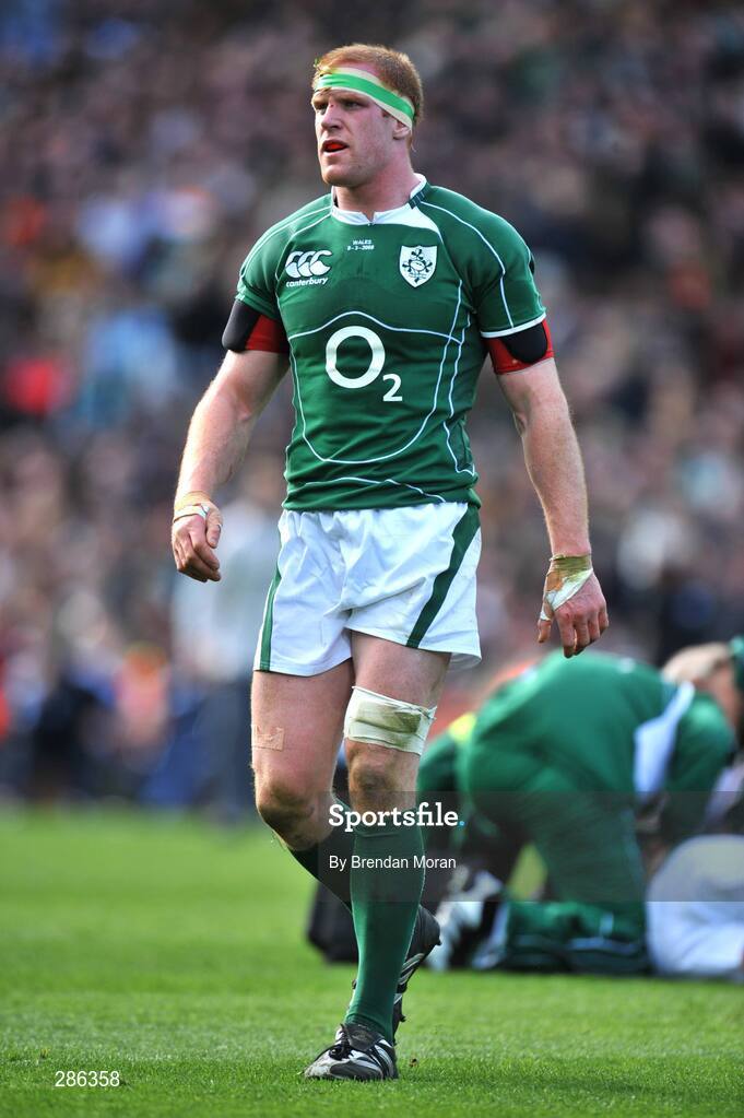 8 March 2008; Paul O'Connell, Ireland. RBS Six Nations Rugby Championship, Ireland v Wales, Croke Park, Dublin. Picture credit: Brendan Moran / SPORTSFILE