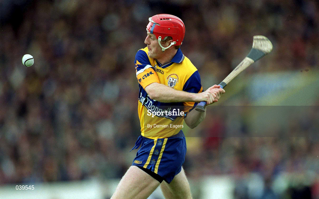 12 June 1999; Brian Lohan of Clare during the Guinness Munster Senior Hurling Championship Semi-Final Replay match between Clare and Tipperary at Páirc Uí Chaoimh in Cork. Photo by Damien Eagers/Sportsfile