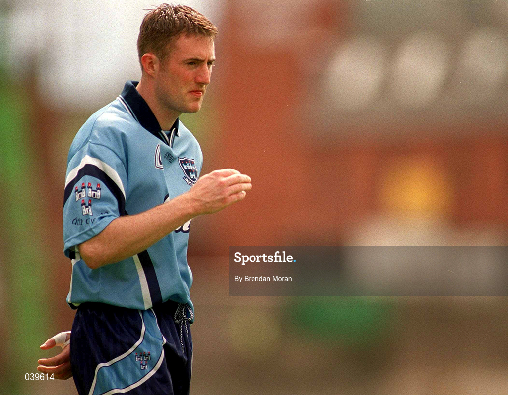 11 June 2000; Coman Goggins of Dublin during the Bank of Ireland Leinster Senior Football Championship Quarter-Final match between Dublin and Wexford at Croke Park in Dublin. Photo by Brendan Moran/Sportsfile