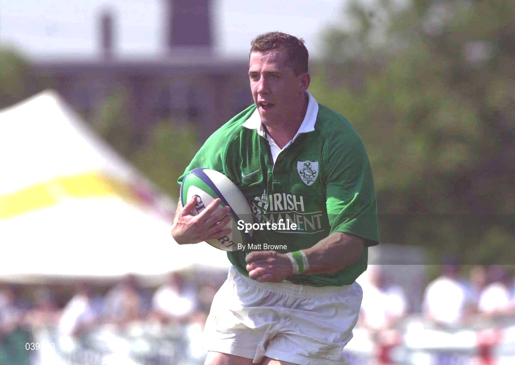 10 June 2000; Guy Easterby of Ireland during the Rugby International match between USA and Ireland at Singer Family Park in Manchester, New Hampshire, USA. Photo by Matt Browne/Sportsfile