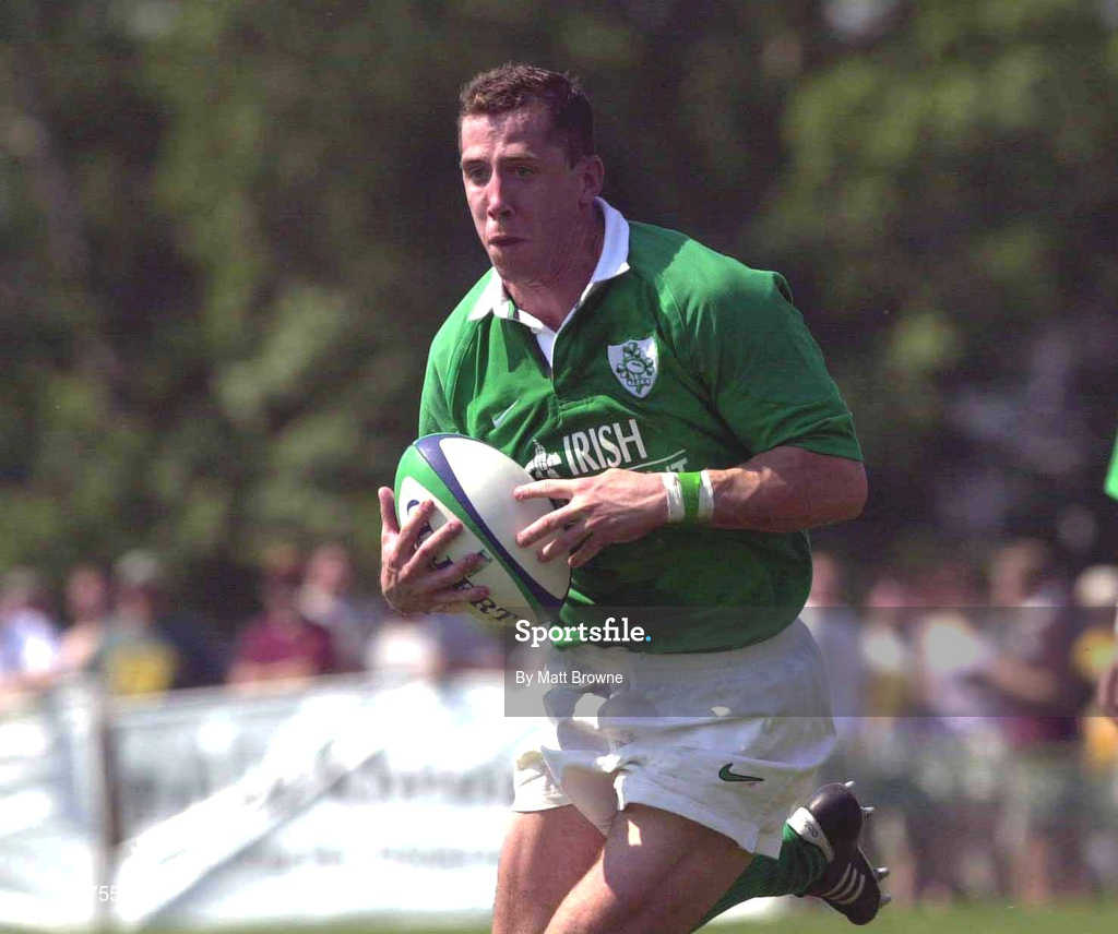 10 June 2000; Guy Easterby of Ireland during the Rugby International match between USA and Ireland at Singer Family Park in Manchester, New Hampshire, USA. Photo by Matt Browne/Sportsfile