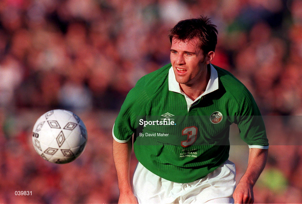 30 May 2000; Kevin Kilbane of Republic of Ireland during the International Friendly match between Republic of Ireland and Scotland at Lansdowne Road in Dublin. Photo by David Maher/Sportsfile