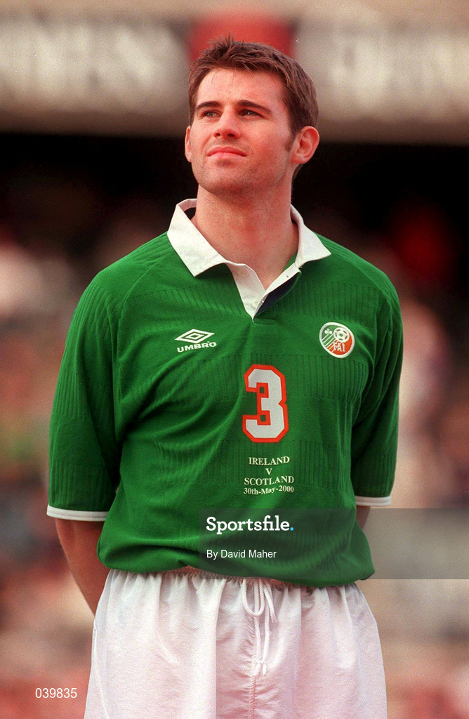 30 May 2000; Kevin Kilbane of Republic of Ireland during the International Friendly match between Republic of Ireland and Scotland at Lansdowne Road in Dublin. Photo by David Maher/Sportsfile
