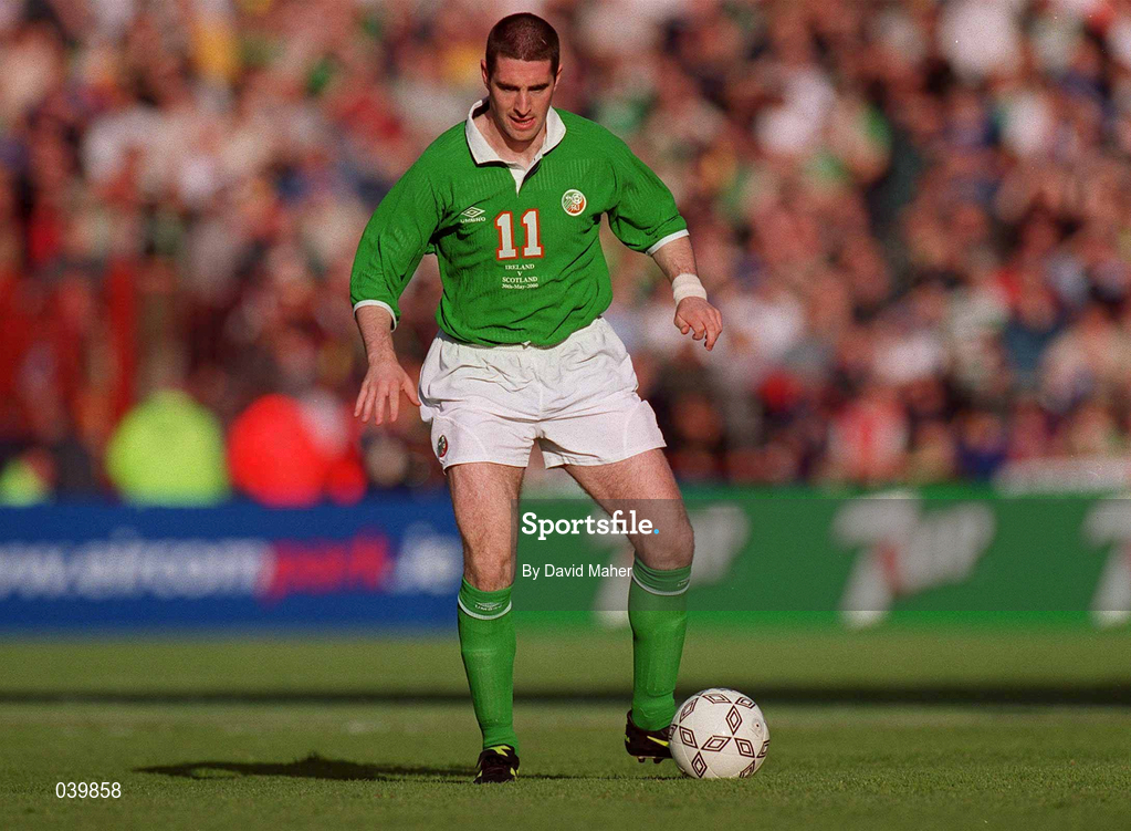 30 May 2000; Mark Kennedy of Republic of Ireland during the International Friendly match between Republic of Ireland and Scotland at Lansdowne Road in Dublin. Photo by David Maher/Sportsfile