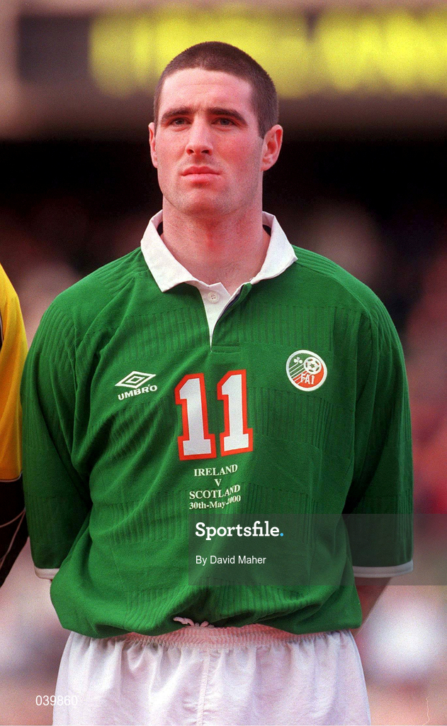 30 May 2000; Mark Kennedy of Republic of Ireland during the International Friendly match between Republic of Ireland and Scotland at Lansdowne Road in Dublin. Photo by David Maher/Sportsfile