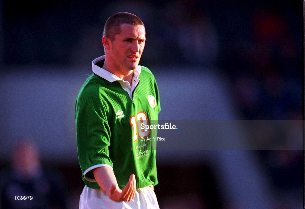 30 May 2000; Robbie Keane of Republic of Ireland during the International Friendly match between Republic of Ireland and Scotland at Lansdowne Road in Dublin. Photo by Aoife Rice/Sportsfile