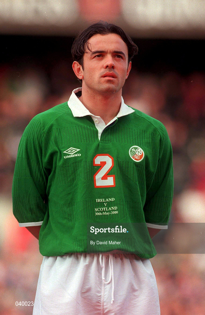 30 May 2000; Stephen Carr of Republic of Ireland during the International Friendly match between Republic of Ireland and Scotland at Lansdowne Road in Dublin. Photo by David Maher/Sportsfile