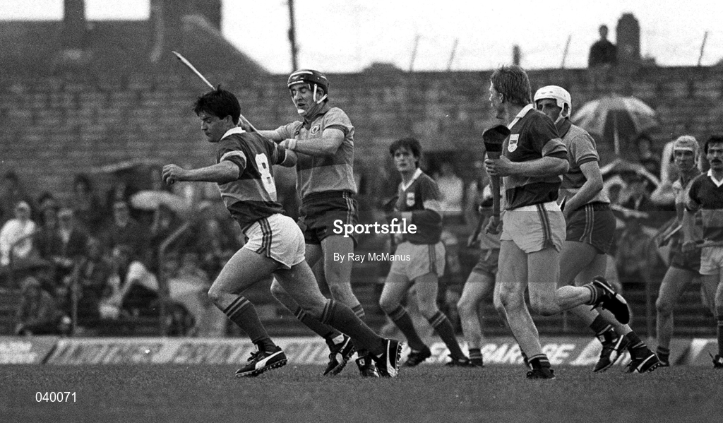 21 June 1987; Joe Hayes, 8, of Tipperary during the Munster Senior Hurling Championship Semi-Final Replay between Tipperary and Clare at Fitzgerald Stadium in Killarney, Kerry. Photo by Ray McManus/Sportsfile