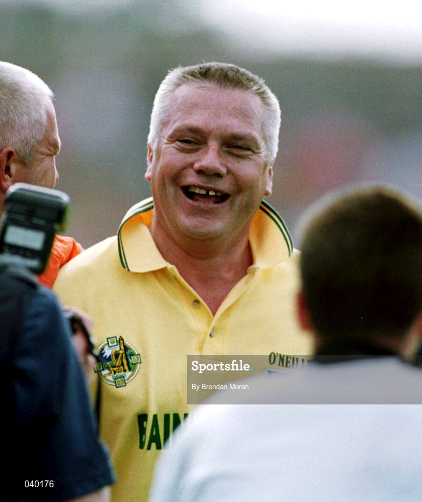 18 June 2000; A delighted Kerry manager Paidi O'Se following the Bank of Ireland Munster Senior Football Championship Semi-Final match between Kerry and Cork at Fitzgerald Stadium in Killarney, Kerry. Photo by Brendan Moran/Sportsfile