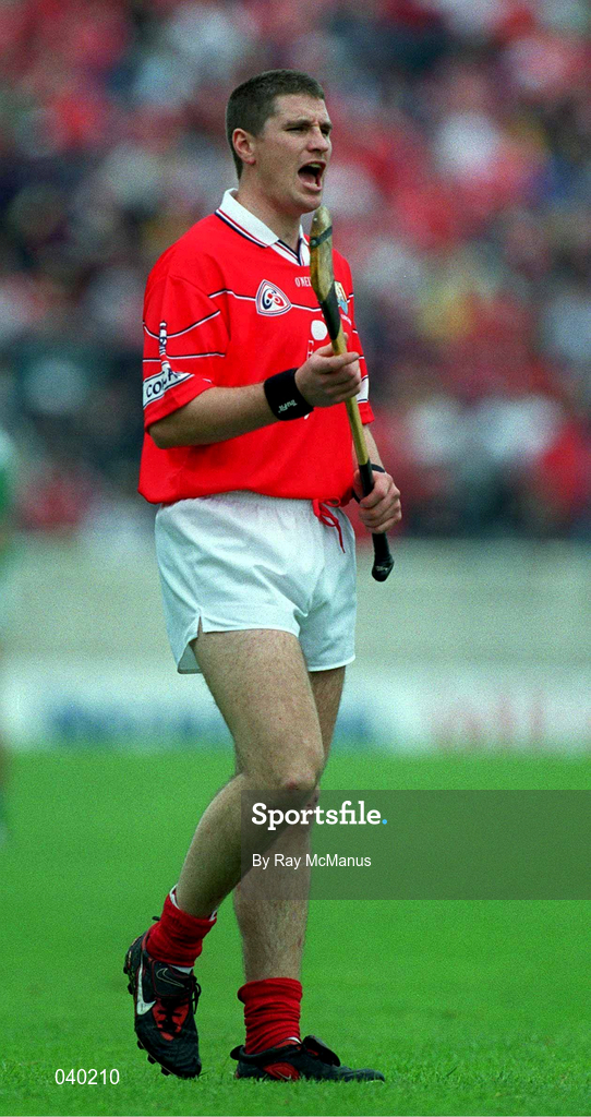 4 June 2000; Fergal McCormack of Cork during the Guinness Munster Senior Hurling Championship Semi-Final match between Cork and Limerick at Semple Stadium in Thurles, Tipperary. Photo by Ray McManus/Sportsfile