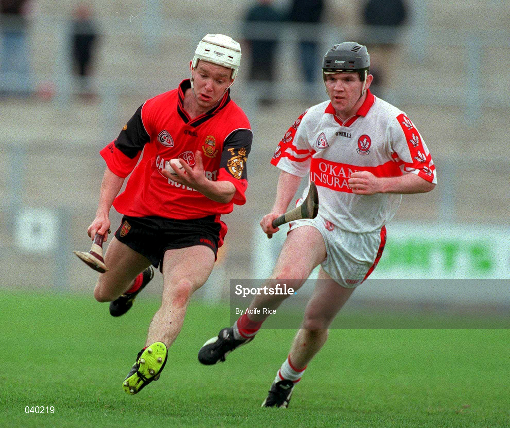 11 June 2000; Gary Gordon of Down during the Guinness Ulster Senior Hurling Championship Semi-Final match between Derry and Down at Casement Park in Belfast. Photo by Aoife Rice/Sportsfile