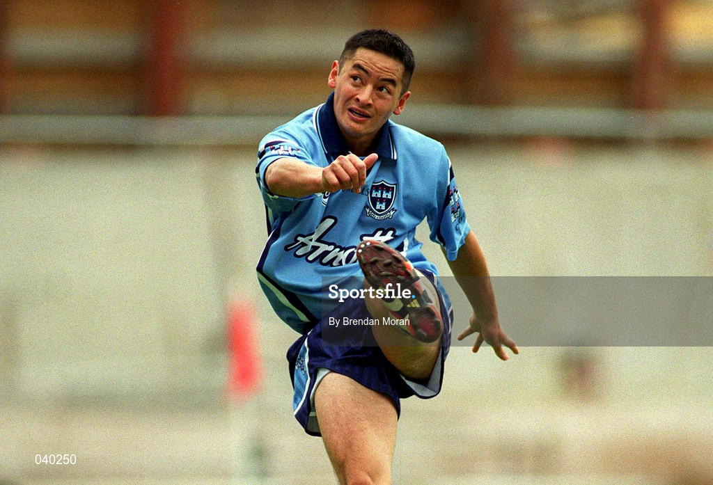11 June 2000; Jason Sherlock of Dublin during the Bank of Ireland Leinster Senior Football Championship Quarter-Final match between Dublin and Wexford at Croke Park in Dublin. Photo by Brendan Moran/Sportsfile