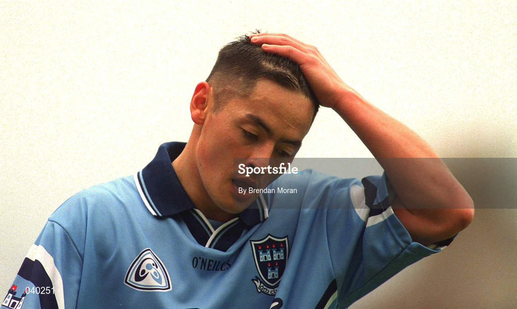 11 June 2000; Jason Sherlock of Dublin during the Bank of Ireland Leinster Senior Football Championship Quarter-Final match between Dublin and Wexford at Croke Park in Dublin. Photo by Brendan Moran/Sportsfile