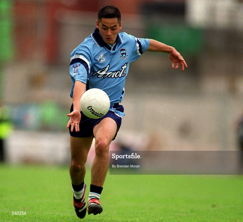 11 June 2000; Jason Sherlock of Dublin during the Bank of Ireland Leinster Senior Football Championship Quarter-Final match between Dublin and Wexford at Croke Park in Dublin. Photo by Brendan Moran/Sportsfile