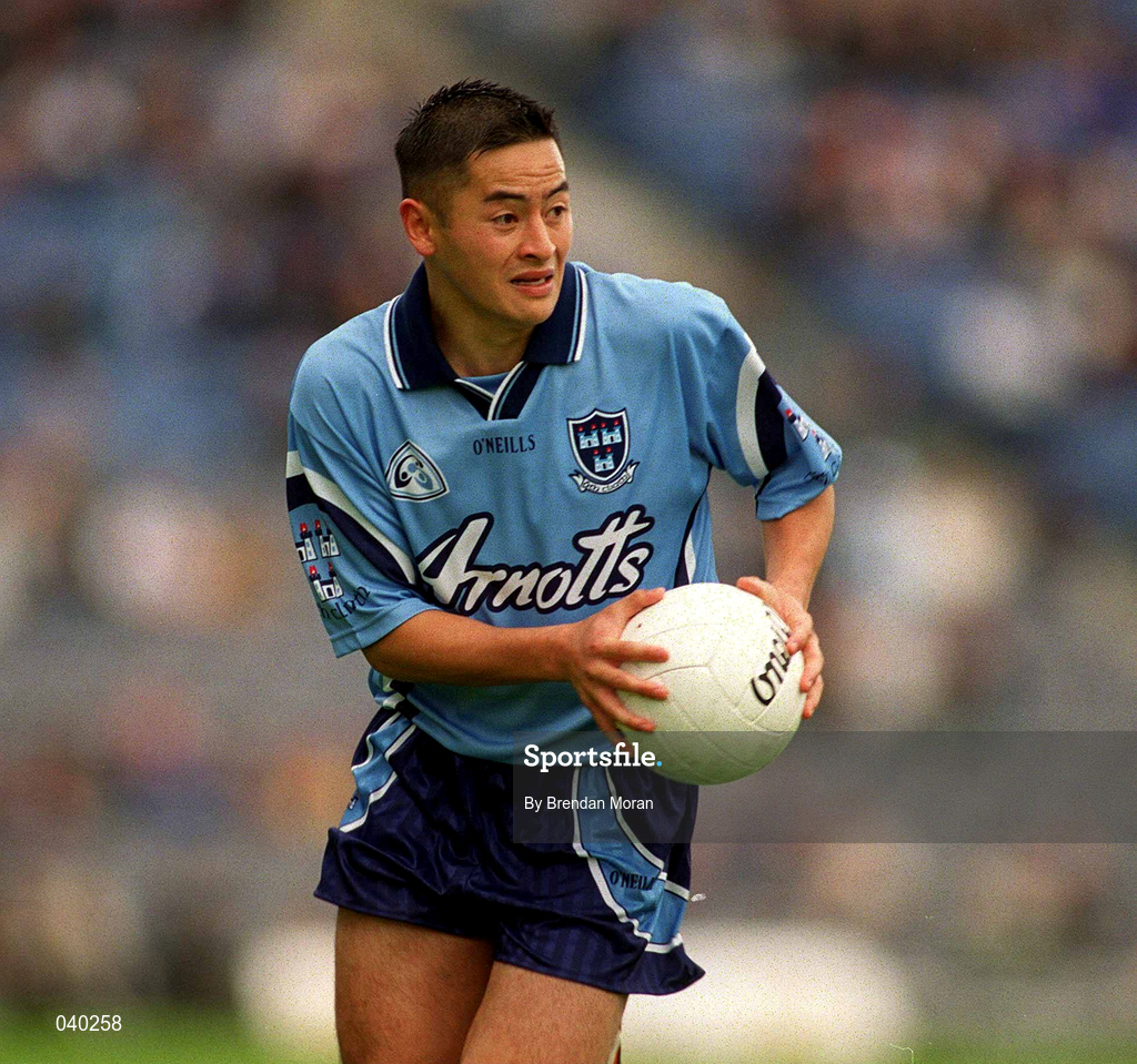 11 June 2000; Jason Sherlock of Dublin during the Bank of Ireland Leinster Senior Football Championship Quarter-Final match between Dublin and Wexford at Croke Park in Dublin. Photo by Brendan Moran/Sportsfile