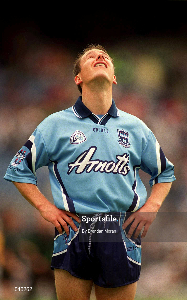 11 June 2000; Jim Gavin of Dublin during the Bank of Ireland Leinster Senior Football Championship Quarter-Final match between Dublin and Wexford at Croke Park in Dublin. Photo by Brendan Moran/Sportsfile
