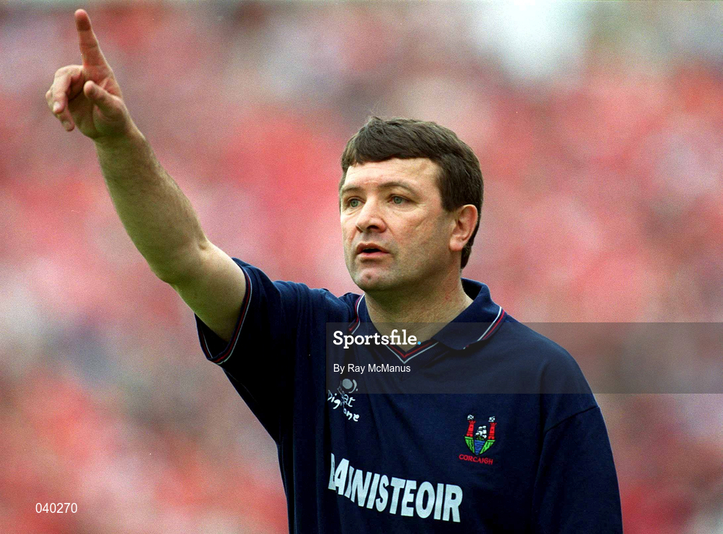 4 June 2000; Cork manager Jimmy Barry Murphy during the Guinness Munster Senior Hurling Championship Semi-Final match between Cork and Limerick at Semple Stadium in Thurles, Tipperary. Photo by Ray McManus/Sportsfile