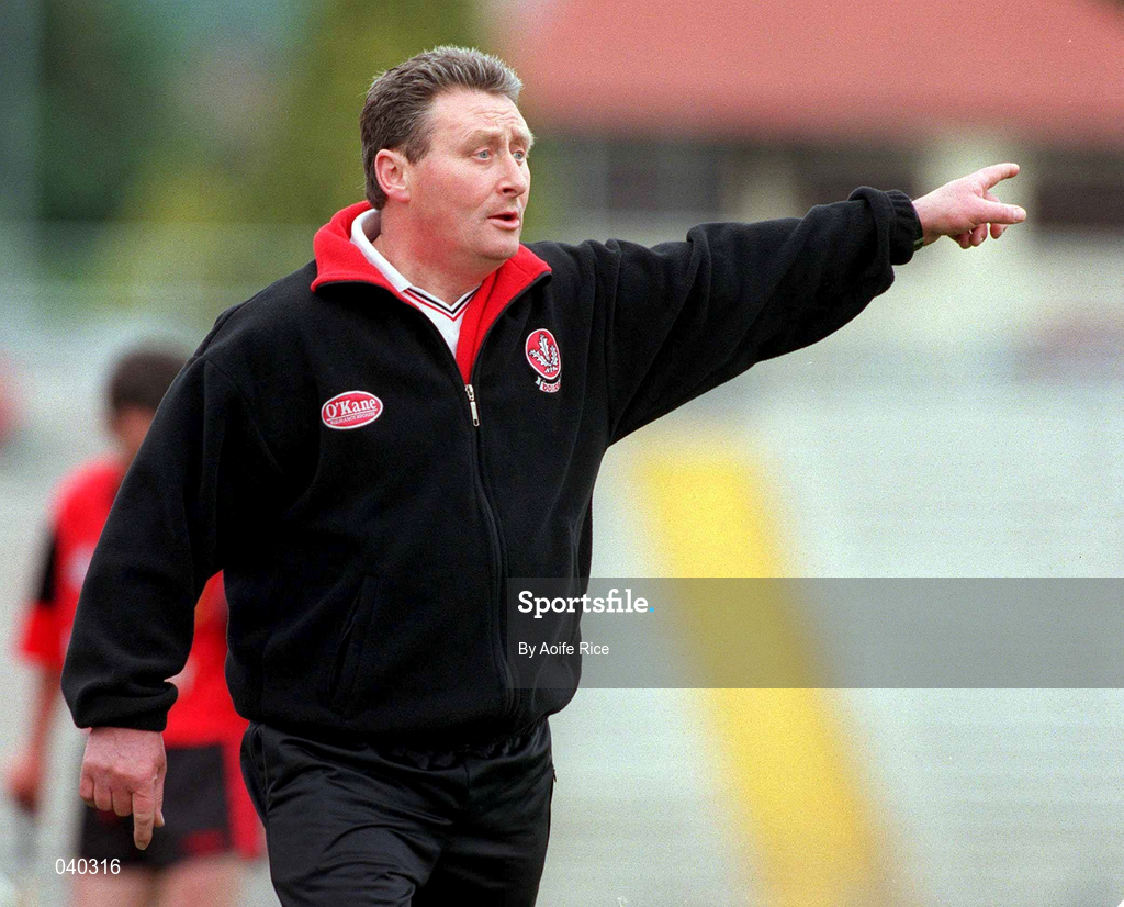 11 June 2000; Derry manager Kevin McNaughton during the Guinness Ulster Senior Hurling Championship Semi-Final match between Derry and Down at Casement Park in Belfast. Photo by Aoife Rice/Sportsfile