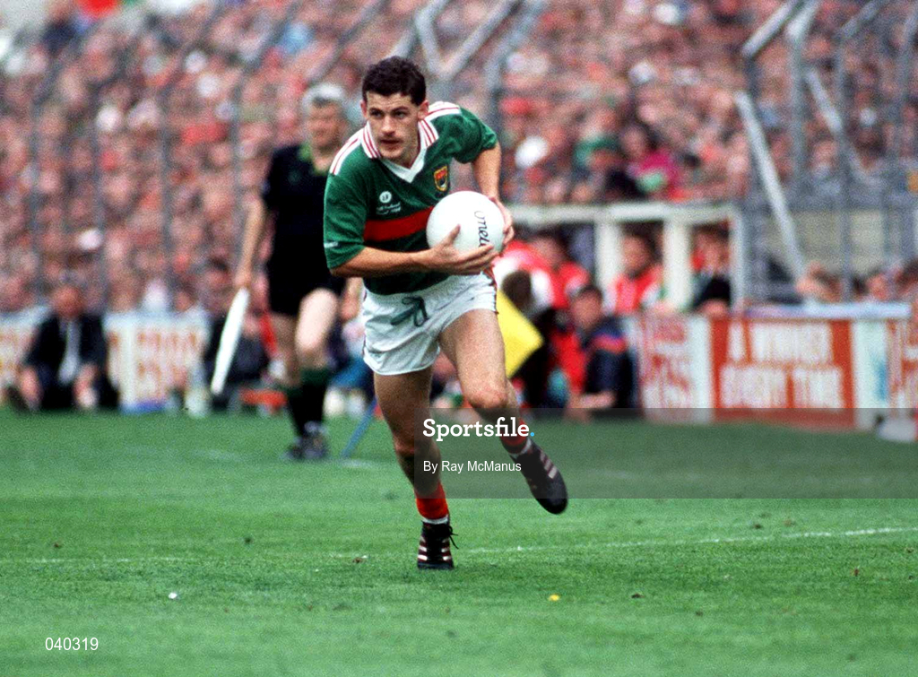 17 September 1989; Kevin McStay of Mayo during the All-Ireland Senior Football Championship Final between Cork and Mayo at Croke Park in Dublin. Photo by Ray McManus/Sportsfile