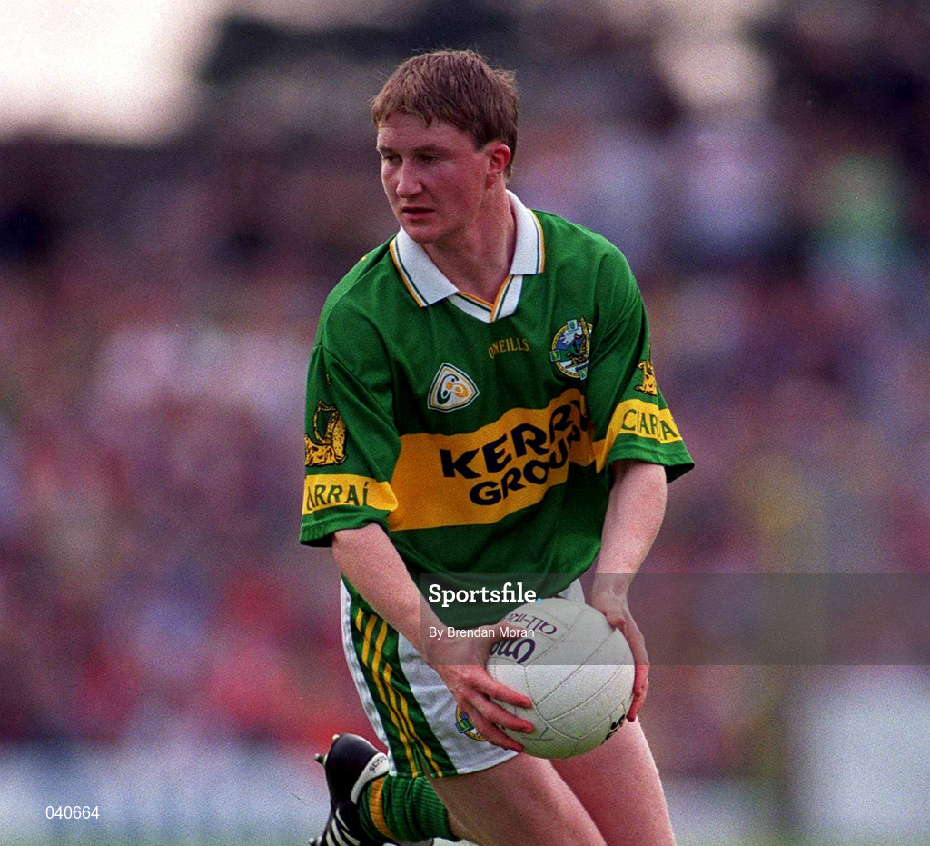 18 June 2000; Mike Frank Russell of Kerry during the Bank of Ireland Munster Senior Football Championship Semi-Final match between Kerry and Cork at Fitzgerald Stadium in Killarney, Kerry. Photo by Brendan Moran/Sportsfile