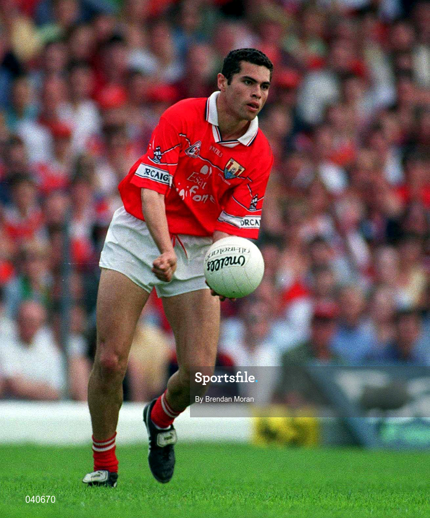 18 June 2000; Seán Óg Ó hAilpín of Cork during the Bank of Ireland Munster Senior Football Championship Semi-Final match between Kerry and Cork at Fitzgerald Stadium in Killarney, Kerry. Photo by Brendan Moran/Sportsfile