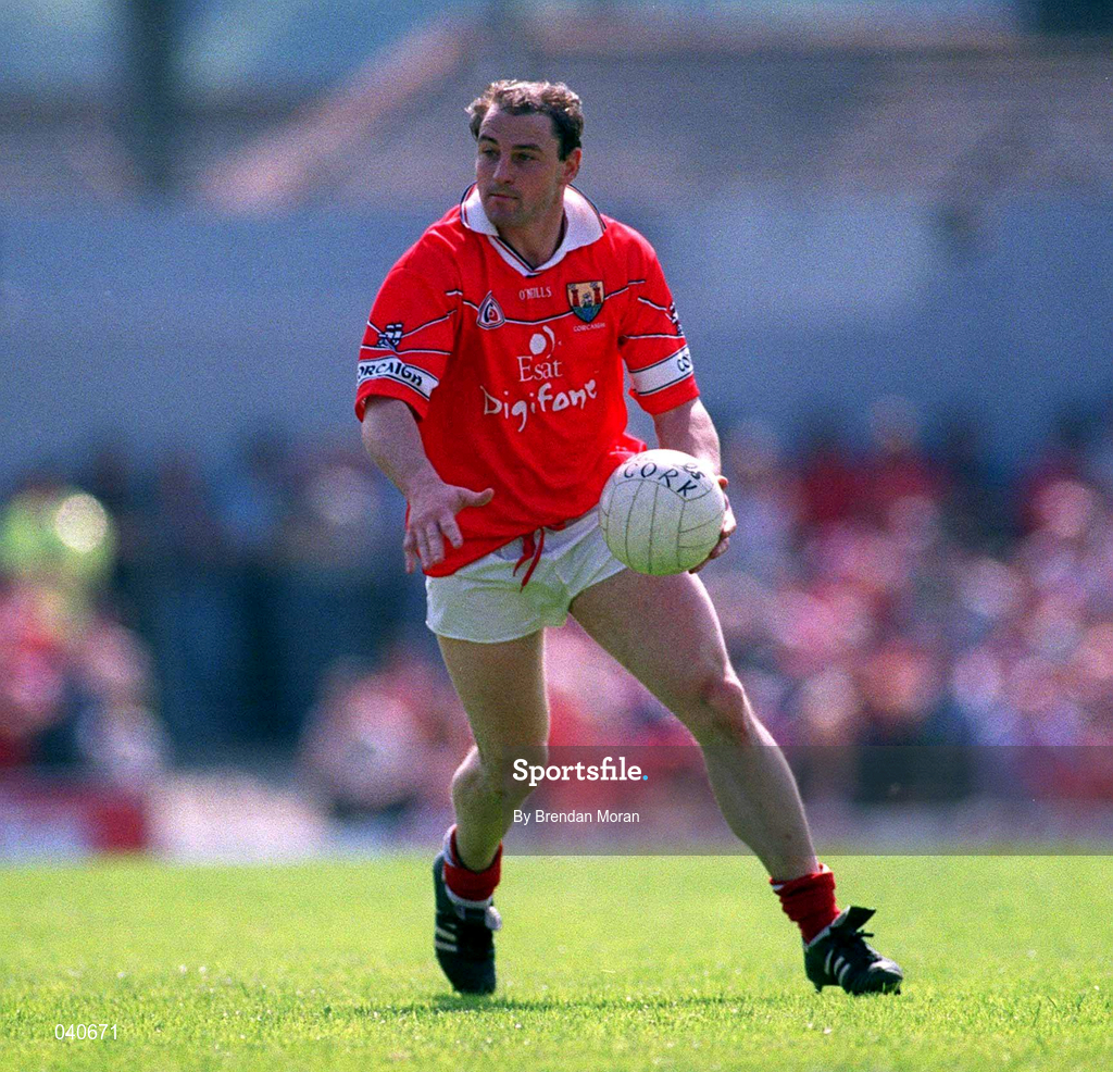 18 June 2000; Stephen O'Brien of Cork during the Bank of Ireland Munster Senior Football Championship Semi-Final match between Kerry and Cork at Fitzgerald Stadium in Killarney, Kerry. Photo by Brendan Moran/Sportsfile