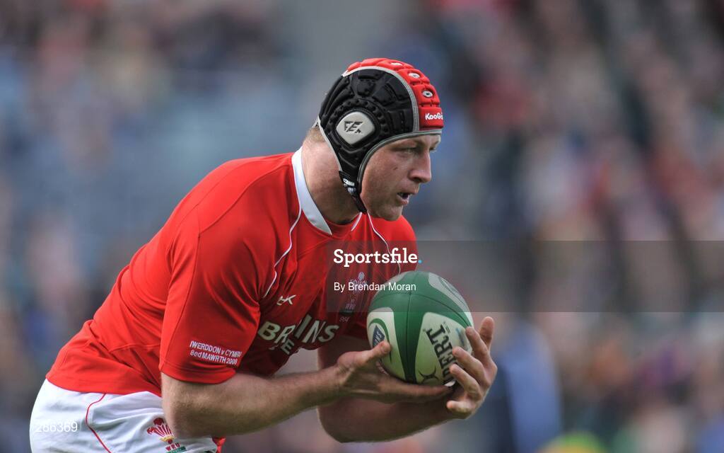 8 March 2008; Ian Gough, Wales. RBS Six Nations Rugby Championship, Ireland v Wales, Croke Park, Dublin. Picture credit: Brendan Moran / SPORTSFILE